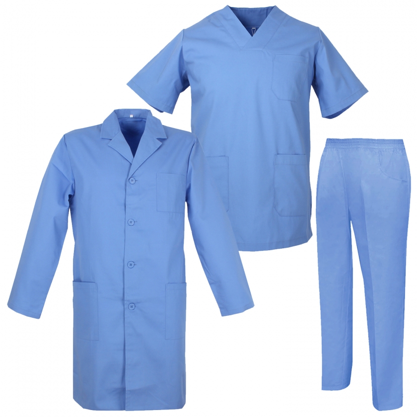 MISEMIYA Uniformi Unisex Set Camice Uniforme Medica con Maglia e Pantaloni Uniformi Mediche Camice Uniformi sanitarie BT-817-8312 