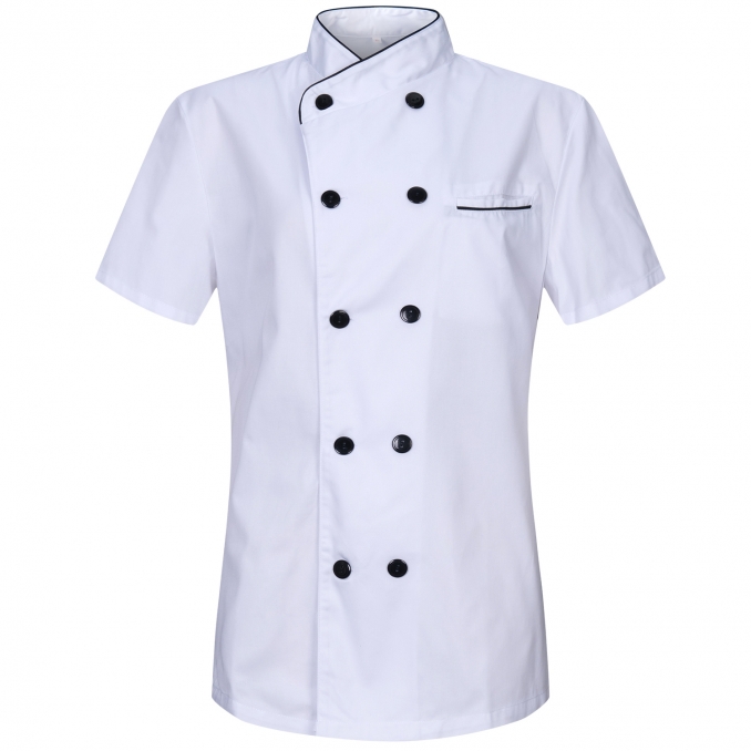 CHEF JACKET WOMEN PROFESSIONAL CHEF JACKETS WOMENS LADY WITH SHORT SLEEVES - Ref.8441