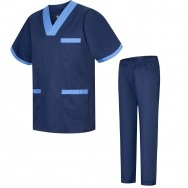 Uniforms Unisex Scrub Set – Medical Uniform with Scrub Top and Pant...