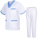 Uniforms Unisex Scrub Set – Medical Uniform with Scrub Top and Pant...