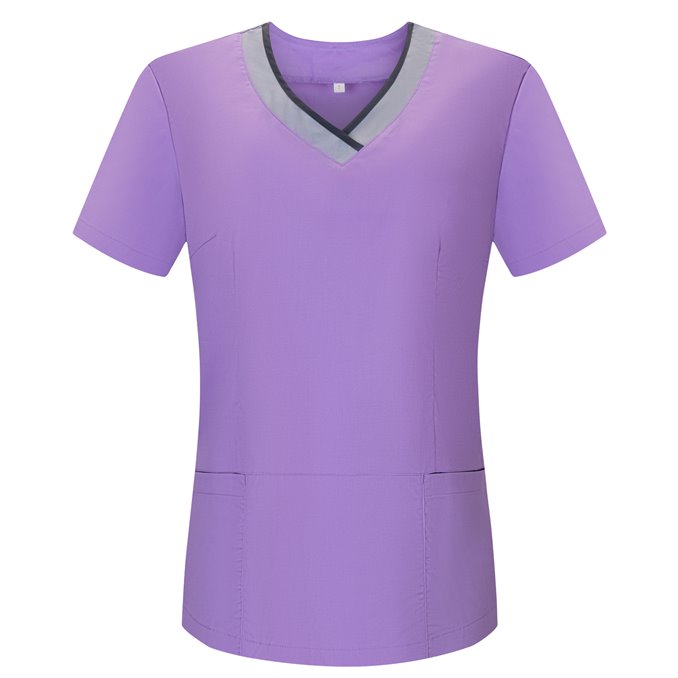 WORK ELASTIC CLOTHES LADY SHORT SLEEVES UNIFORM CLINIC HOSPITAL CLEANING VETERINARY SANITATION HOSTELRY - Ref.G718