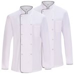 Pack 2 Units -Men's Chef Jacket - Men's Chef Jacket - Hospitality Uniform -Ref.842B
