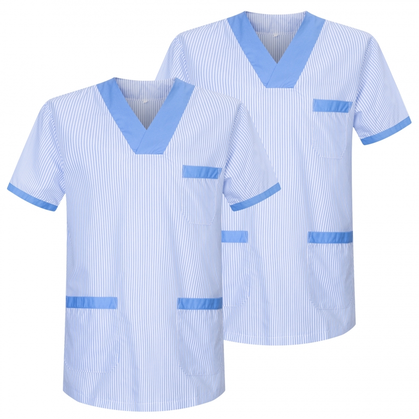 Blouses stérilisées Vêtements de travail et uniformes Médical MANCHES COURTES UNIFORME CLINIQUE HÔPITAL - Ref: T817