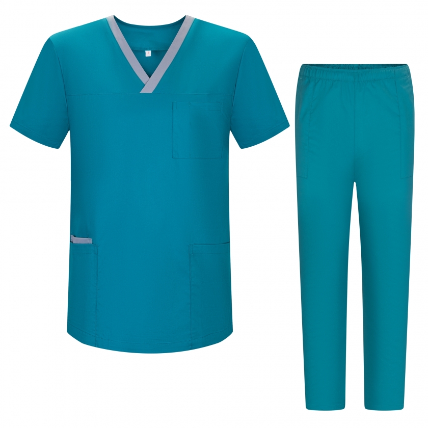 Uniformi Unisex Set Camice – Uniforme Medica con Maglia e Pantaloni...