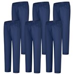 Set of 6 - UNIFORMS Medical Scrub Pants Unisex – Hospital Uniform Trousers - Ref.8312