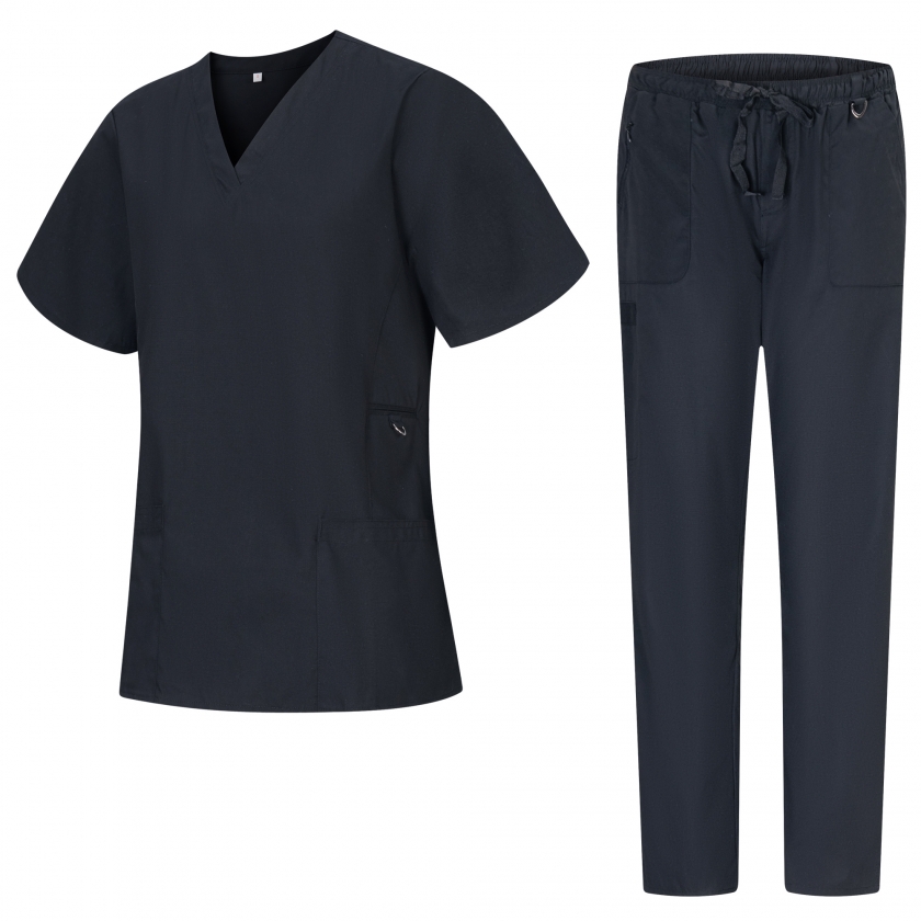 UNIFORMS Unisex Scrub Set – Medical Uniform with Top and Pants Ref....
