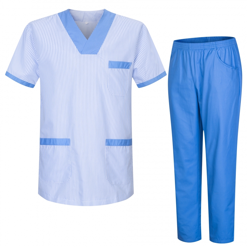 Uniforme Médical avec Haut et Pantalon HÔPITAL NETTOYAGE VÉTÉRINAIRE SANTÉ HÔTELLERIE