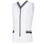WORK CLOTHES LADY WITHOUT SLEEVES WHITE/BLACK UNIFORM CLINIC HOSPIT...